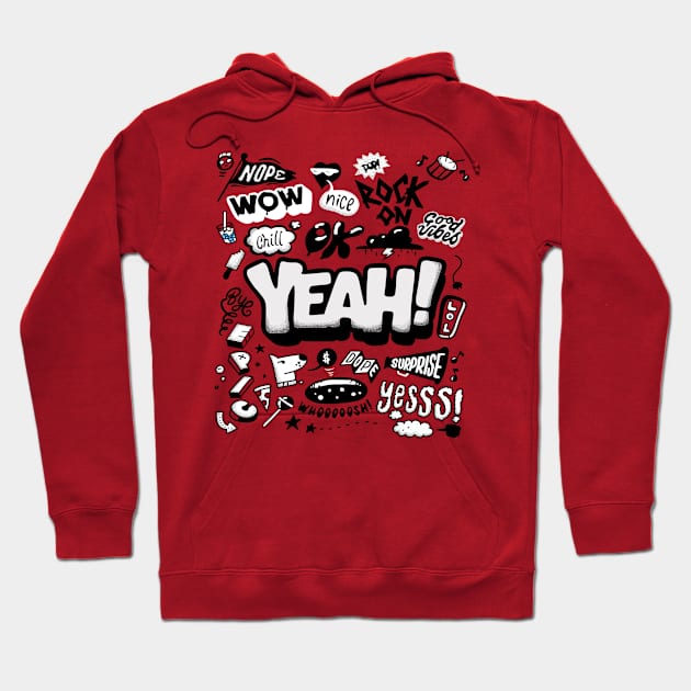 Yeah ! Wow! Nice ! Surprise Hoodie by tumano